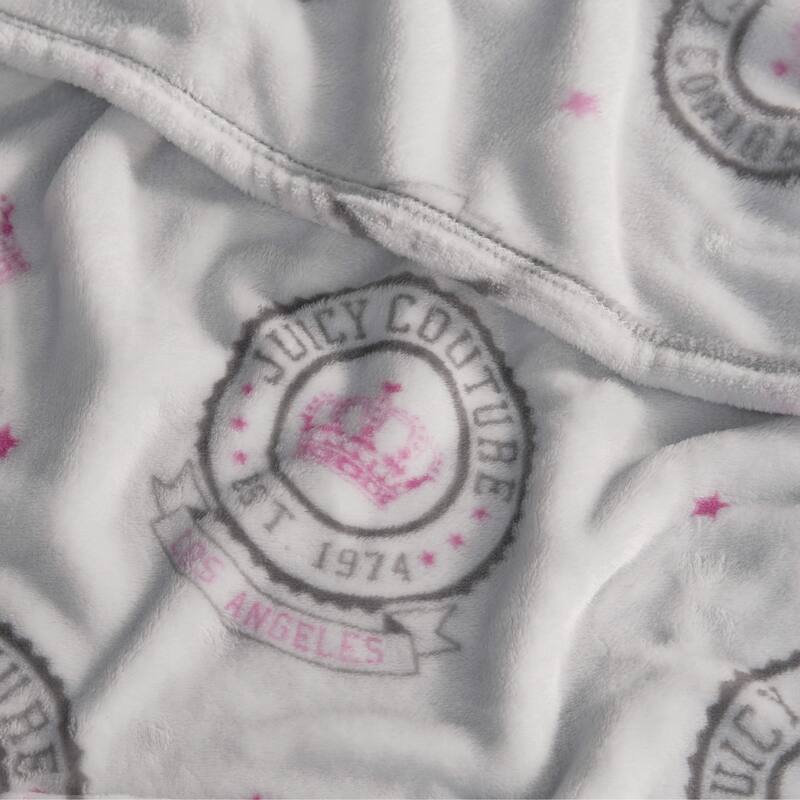 Juicy Couture Juicy Emblem 50" x 70" Plush Throw