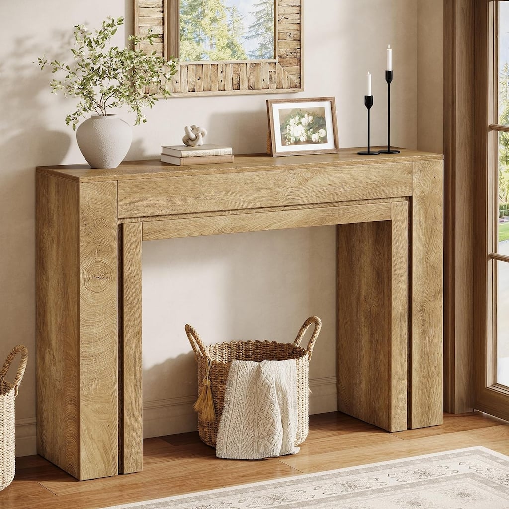 41.3-Inch Entryway Table, Rectangular Console Table, Modern Hallway Accent Table