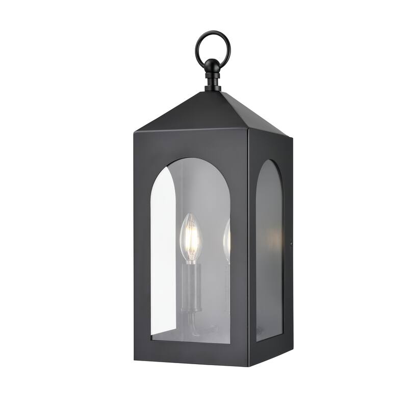 Millennium Lighting Bratton 1 Light Outdoor Wall Sconce in Powder Coat Black