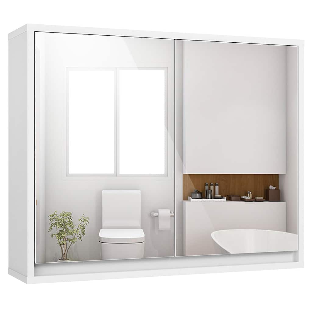 Costway Wall Mounted Bathroom Storage Cabinet Medicine Cabinet