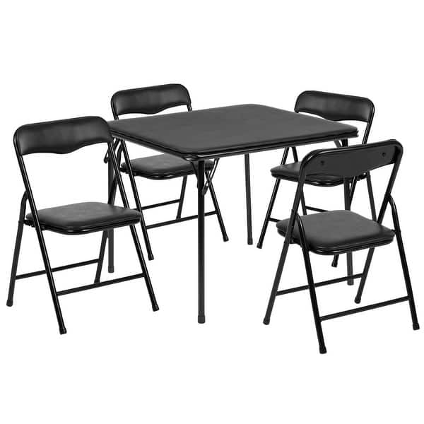 walmart folding card table with chairs