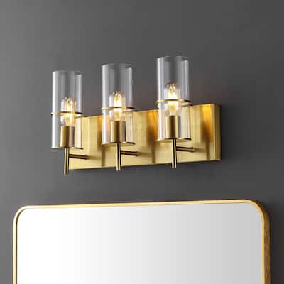 SAFAVIEH Home Lighting Collection Jester 19" Traditional Wall Sconce (3-bulb) - 6" W x 11" D x 19" H
