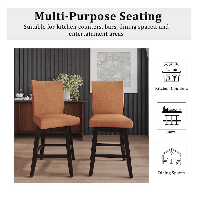 CraftPorch Minimalist Swivel Counter Chairs