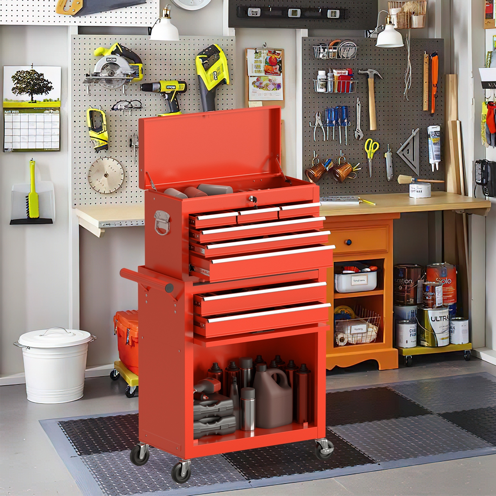 Garage tool sales storage cabinets
