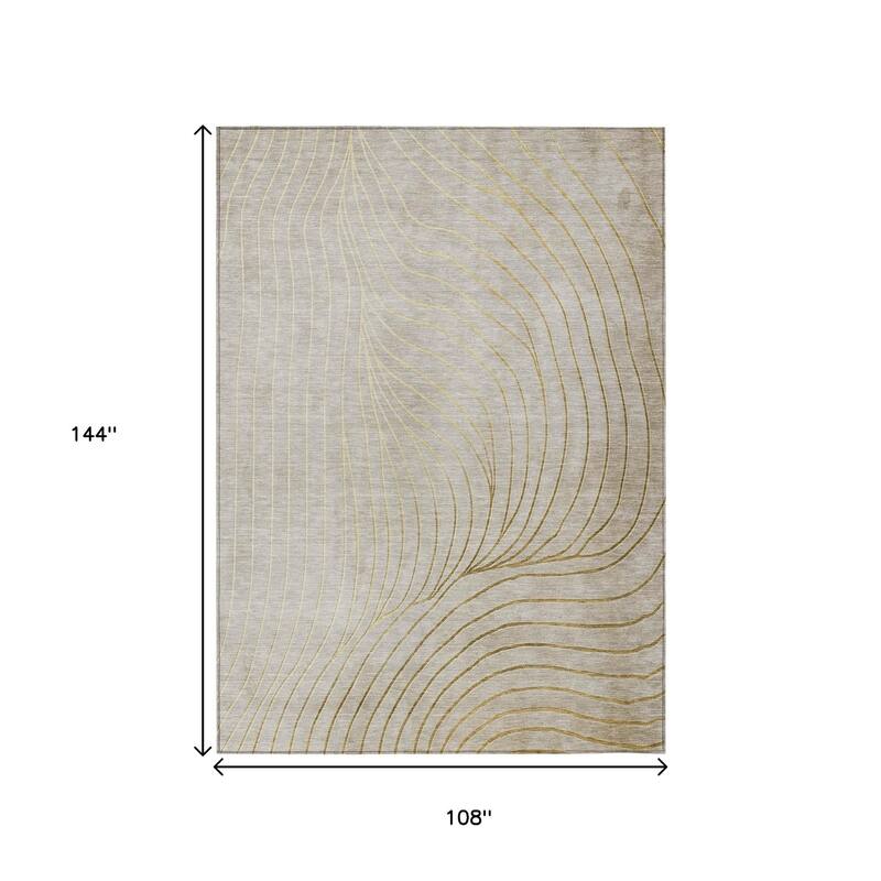 HomeRoots Abstract Transitional Rectangle Outdoor Rug