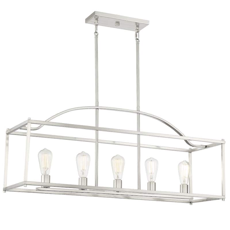 Savoy House Palladian 5 Light 12" Wide Linear Chandelier