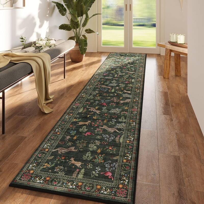 Kitchen Runner Rug Non Slip 2'x10' Long Washable Rugs - 120"L x 24"W