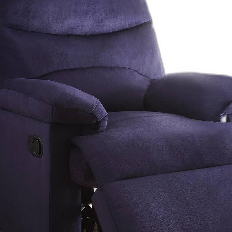 Arcadia Recliner , Blue Woven Fabric