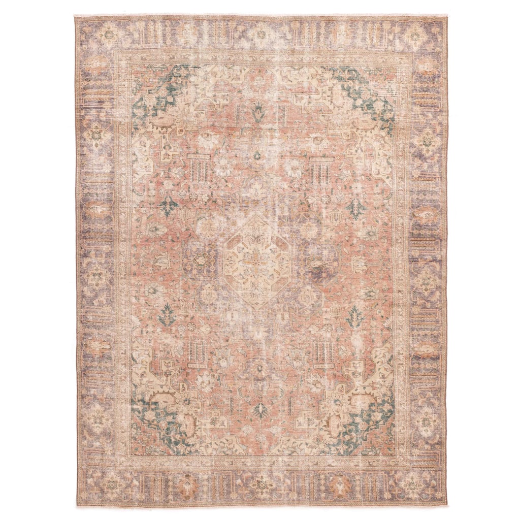 ECARPETGALLERY Hand-knotted Antalya Vintage Copper Wool Rug - 9'0 x 12'4