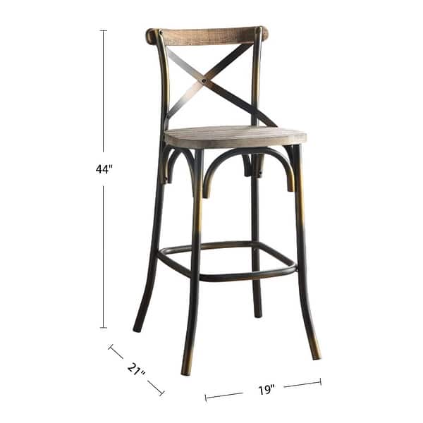 Metal Bar Chair with X Backrest Design On Sale Bed Bath & Beyond
