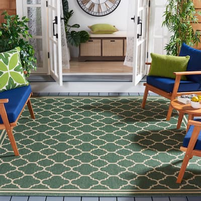 SAFAVIEH Courtyard Kailani Indoor/ Outdoor Waterproof Patio Backyard Rug