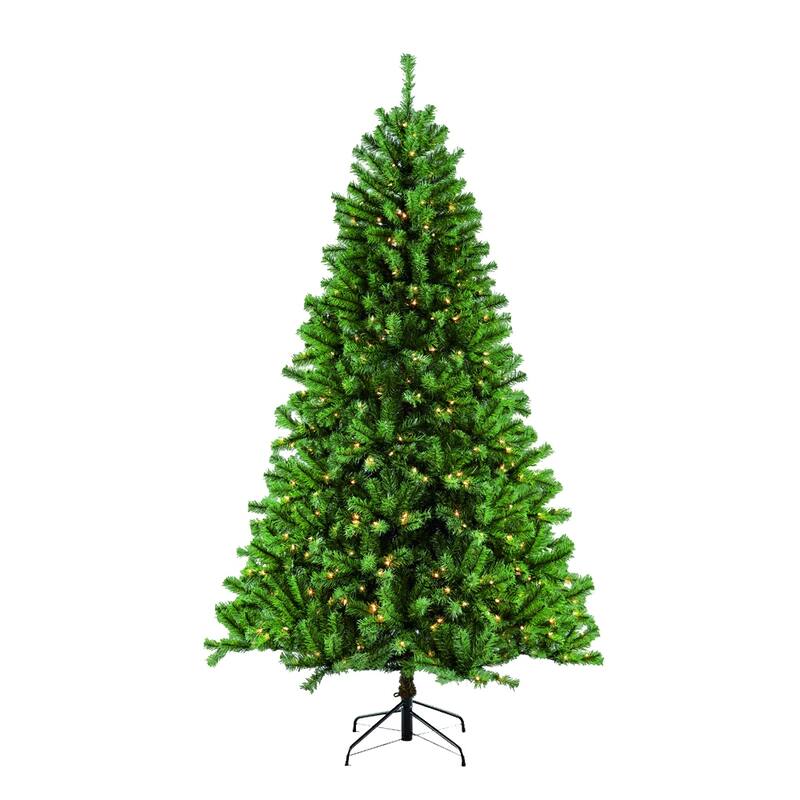 Puleo International 7.5 ft. Pre lit Northern Fir Artificial Christmas Tree