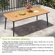 preview thumbnail 41 of 67, Pellebant Patio Dining Table Rectangular Aluminum Outdoor Table