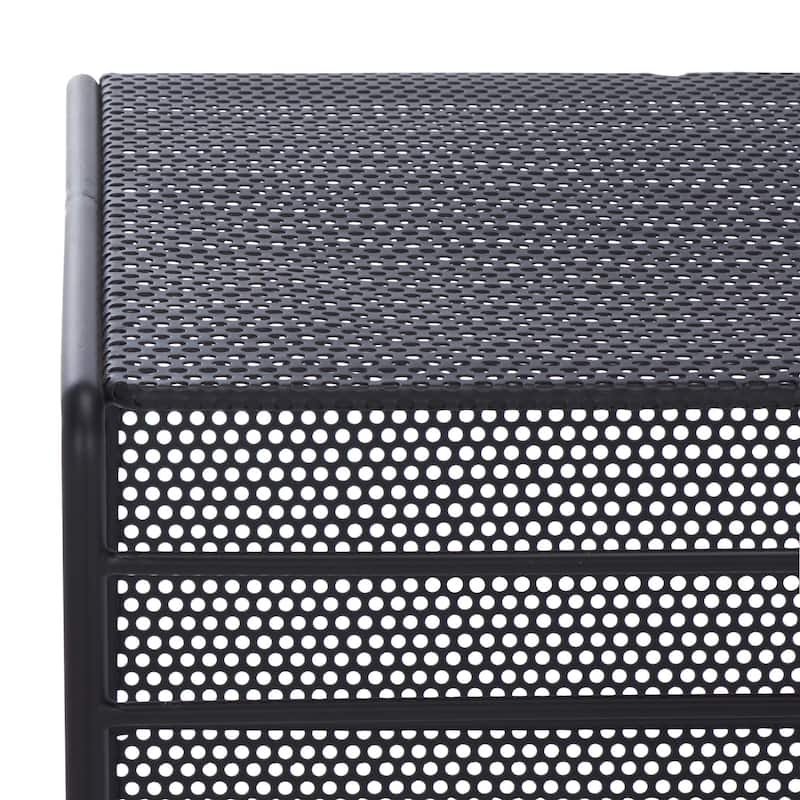 SAFAVIEH Couture Viktoria Metal Accent Table, Fully Assembled - 18"W x 16"D x 20"H