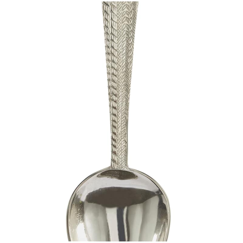 Silver Aluminum Metal Knife, Spoon and Fork Utensils Wall Decor (Set of 3)