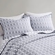 preview thumbnail 5 of 28, Madison Park Raine 3 Piece Reversible Matelasse Coverlet Set