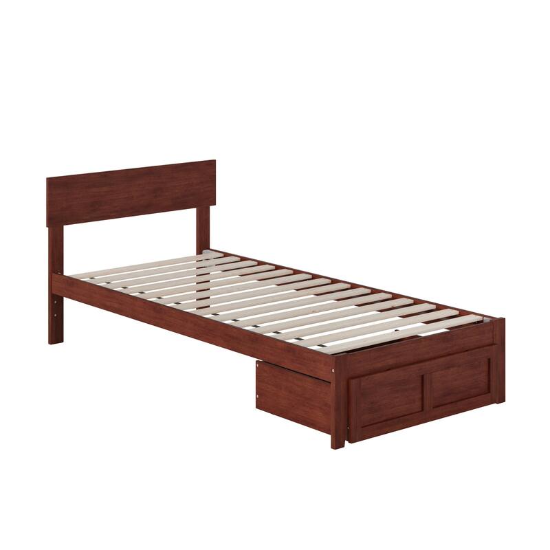 AFI Boston Platform Bed with Foot Drawer