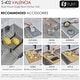 preview thumbnail 6 of 9, STYLISH Dual-Mount 31" Single-Bowl Stainless Steel Kitchen Sink with Strainer - 31" x 18" x 9"