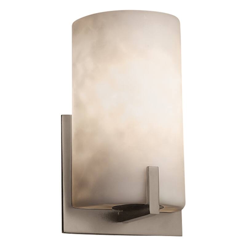 Justice Design Clouds Century 1-light Brushed Nickel ADA Wall Sconce