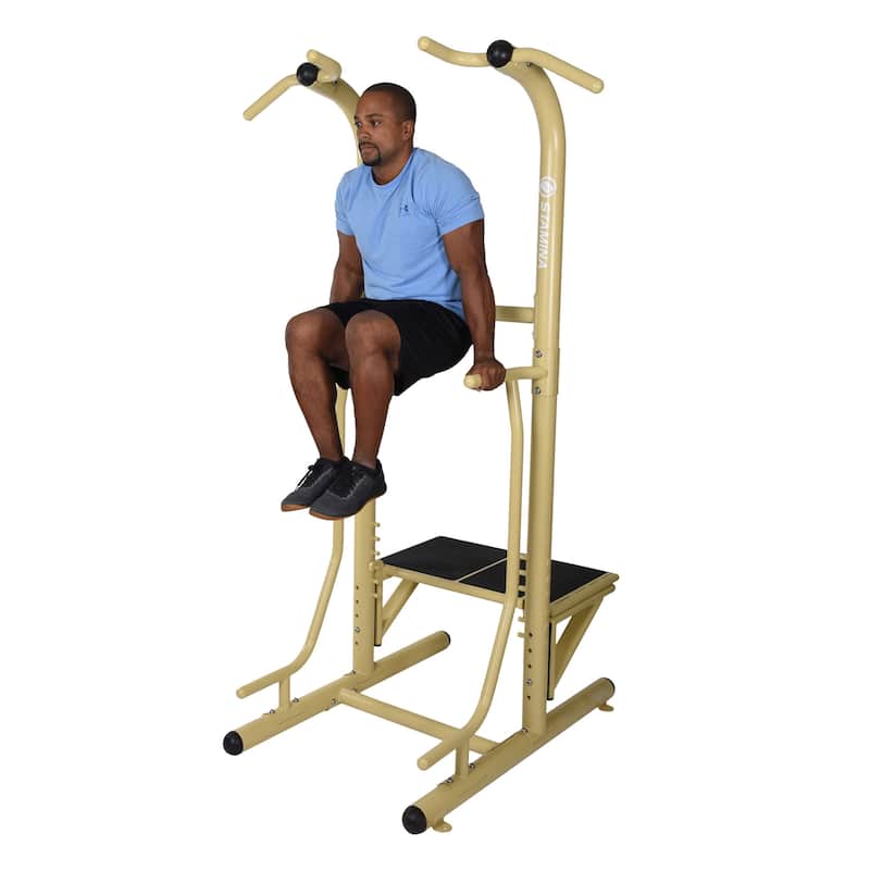 Stamina Products Outdoor Fitness Multi Use Strength Training Power Tower, Green - 88