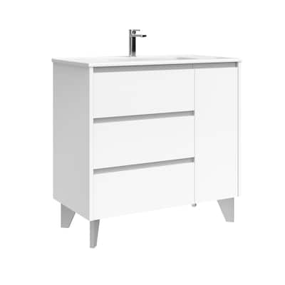 WS Bath Collections Lila C90 Lila 36" Free Standing Single Basin