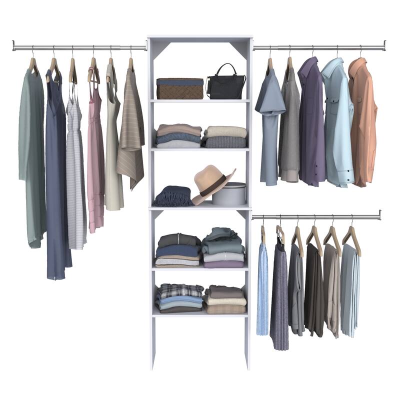 ClosetMaid SuiteSymphony 25-inch Wide Starter Tower Closet Organizer