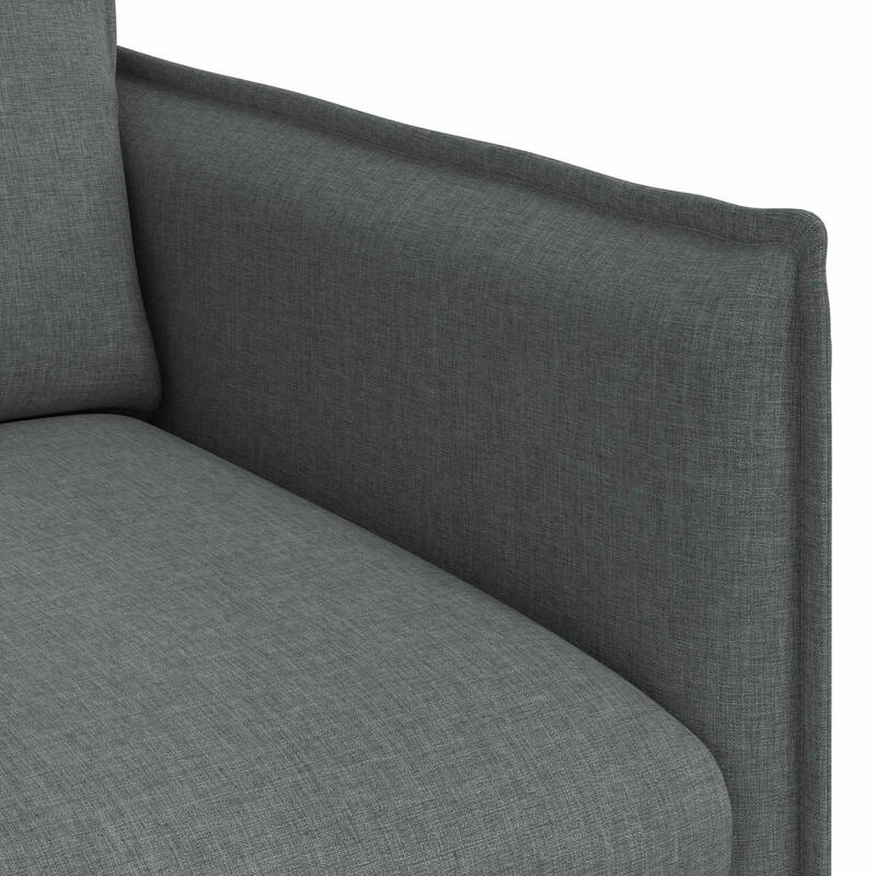 vidaXL Sofa Dark Grey Fabric