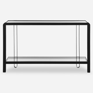 Uttermost Shadow Black Iron Console Table - 32.25'' H X 55.25'' W X 15.5'' D