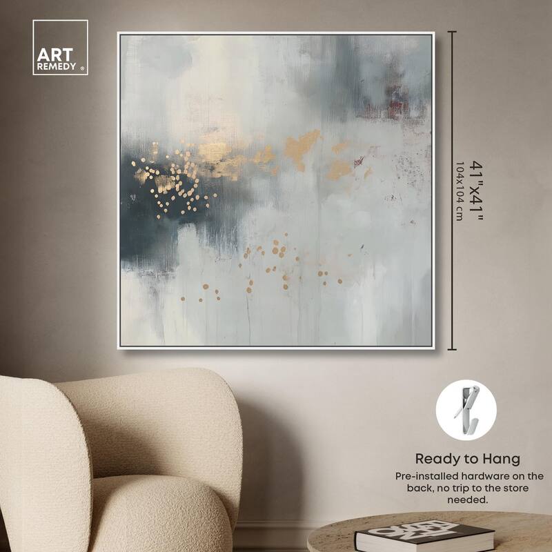 Silvered Hues and Gold II Canvas by Art Remedy