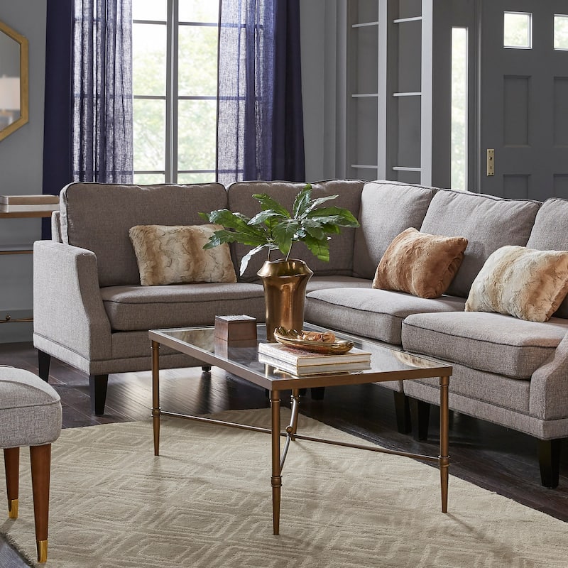 Madison Park Signature Porter Modern Glam Bronze Finish Coffee Table - Bronze