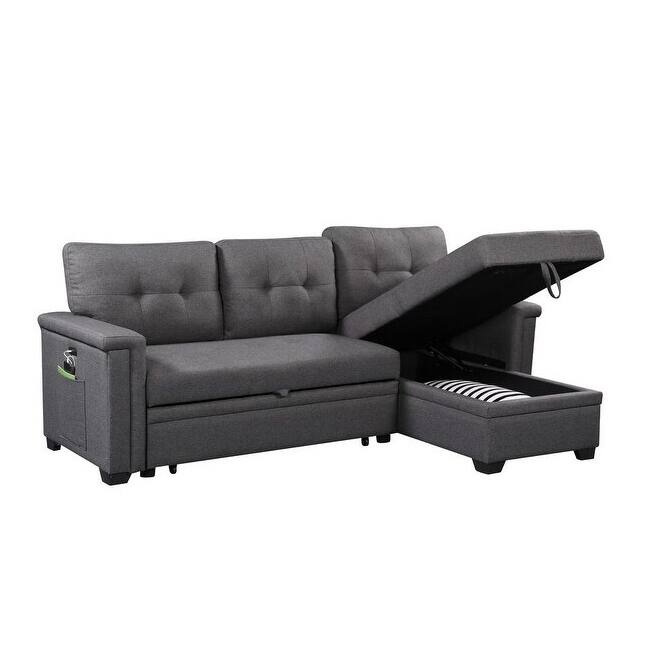 Ashlyn Reversible Sleeper Sofa with Storage Chaise