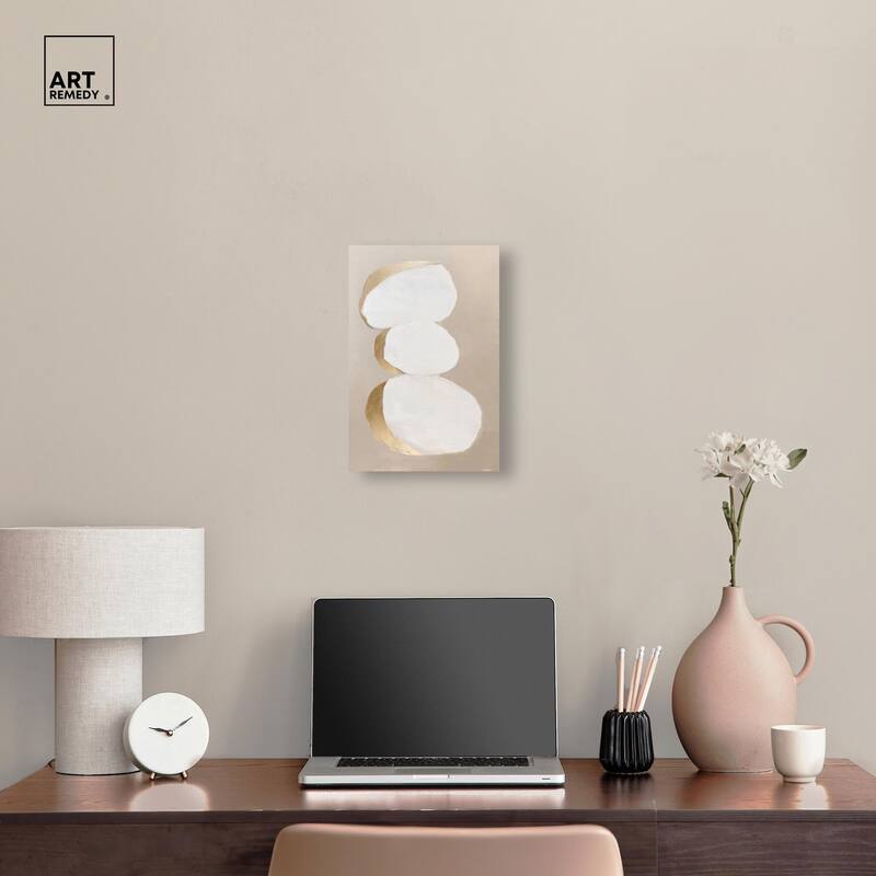Stacked Stones I Canvas by Art Remedy, Gallery Wrapped