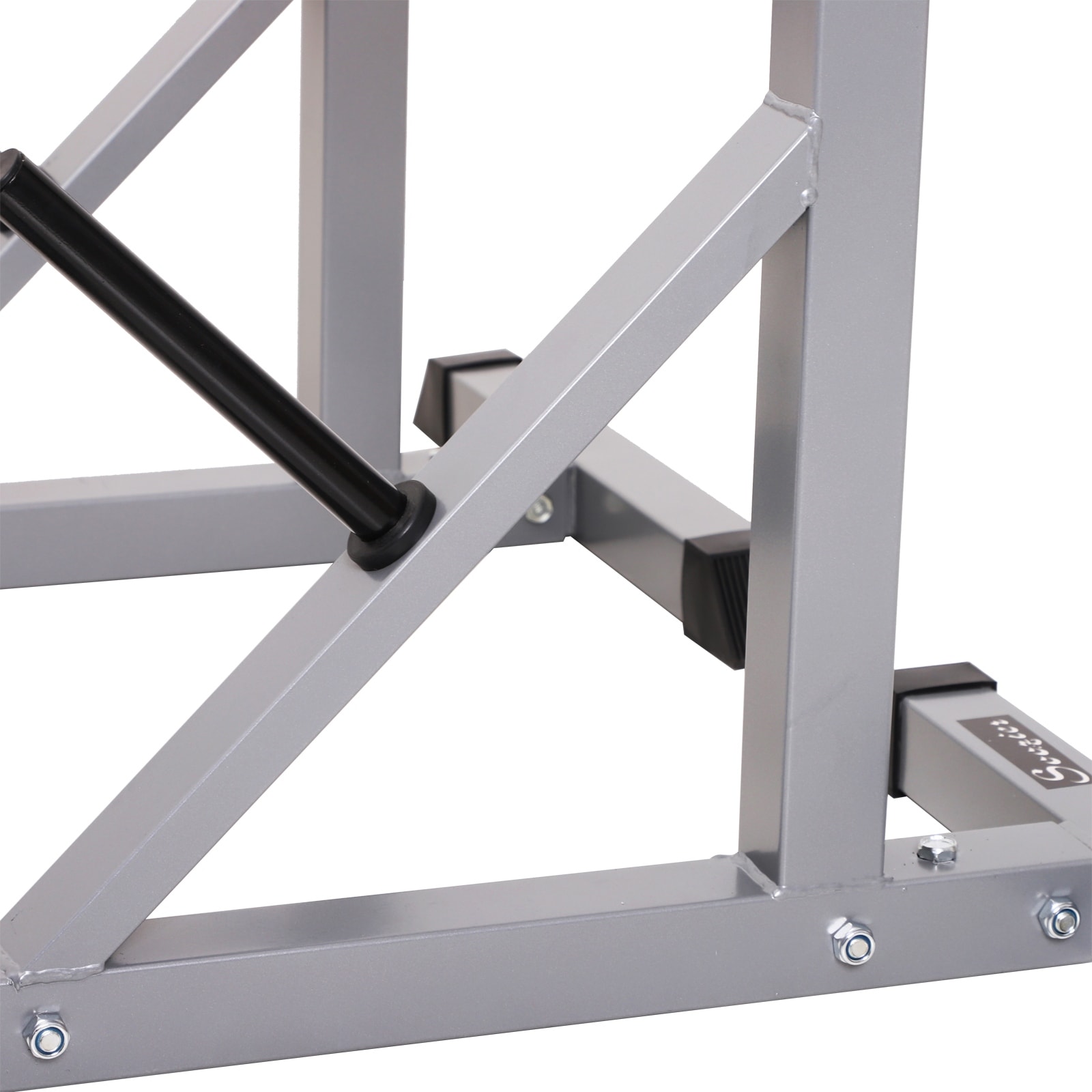Soozier Steel 2 piece Height Adjustable Barbell Squat Rack Bench Press N A On Sale Bed Bath Beyond 28304344