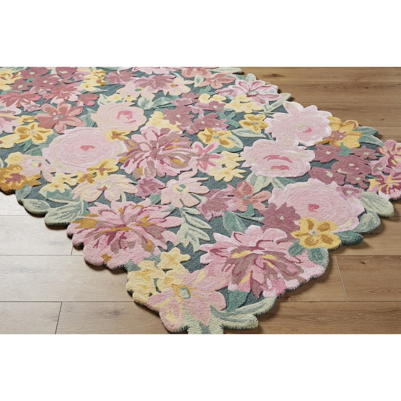 Marisela Coastal Floral and Botanical Area Rug