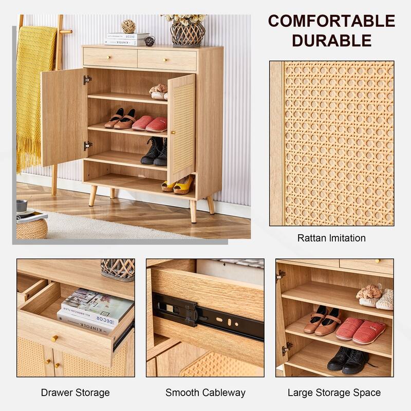 Versatile Minimalist Shoe Cabinet for Various Home Styles with Ample Storage