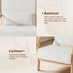 preview thumbnail 106 of 141, 25" W Mid Century Upholstered Wood Accent Chair with Pillow set of 2