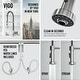 preview thumbnail 18 of 122, VIGO Edison 19" H Single Handle Pull-Down Sprayer Kitchen Faucet Set with Touchless Sensor
