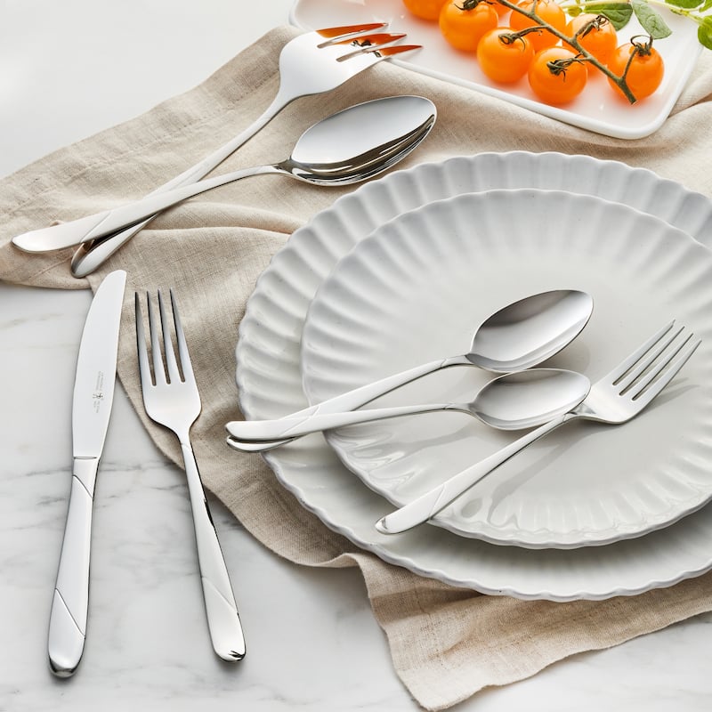 Henckels Milena 62-pc 18/10 Stainless Steel Flatware Set, Service for 12