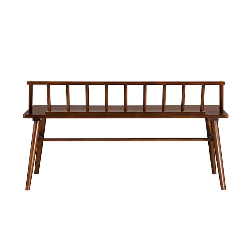 Middlebrook Solid Wood Low-Back Spindle Entry Bench