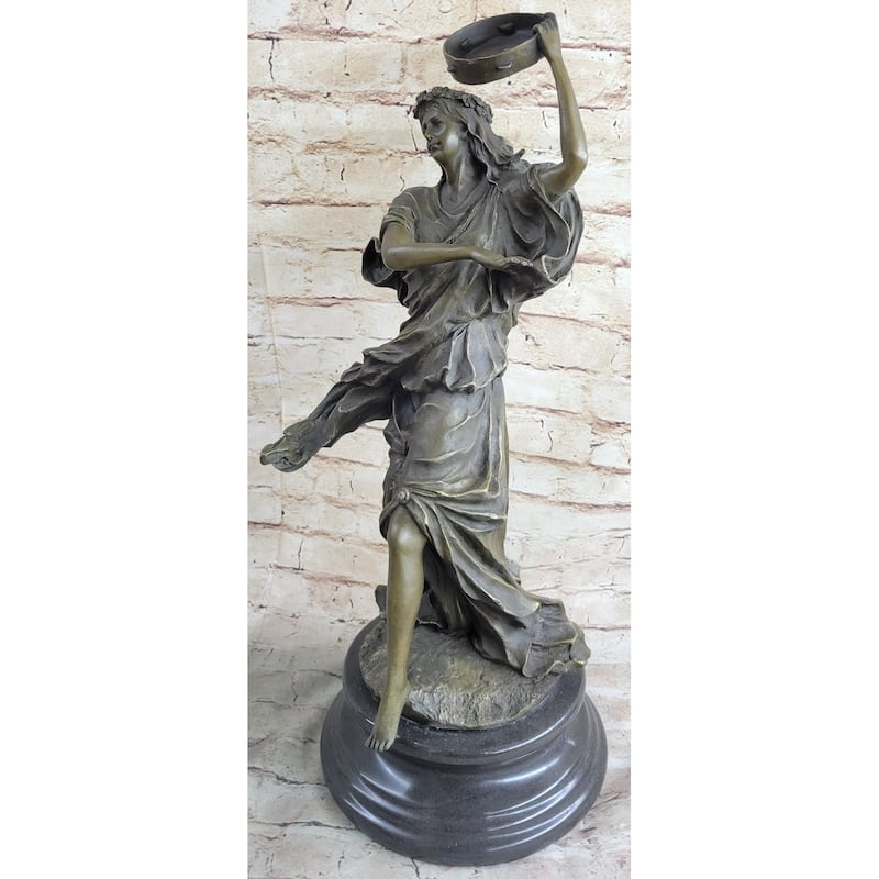 Signed Original Happy Dancer Bronze Figurine Figure Statue Sculpture Art Decor