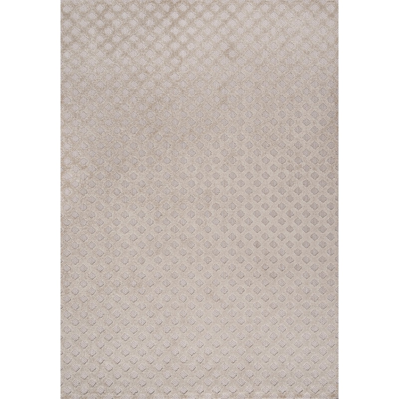 JONATHAN Y Citta High-Low Pile Mini-Diamond Trellis Indoor/Outdoor Area Rug - 8 X 10 - Beige