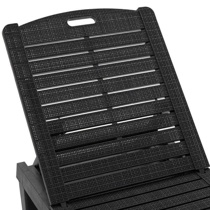 2-Piece Adjustable Outdoor Chaise Lounge Set with Ergonomic Backrest by Harper&Bright Designs