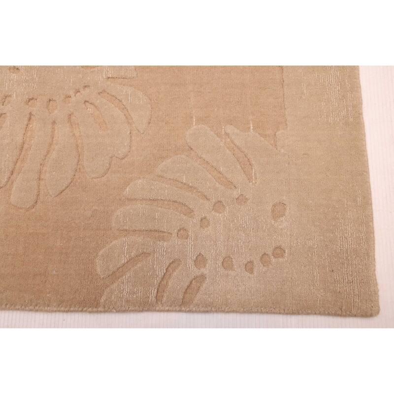 ECARPETGALLERY Hand Loomed Kashkuli Gabbeh Beige, Tan Wool Rug - 7'9 x 11'5