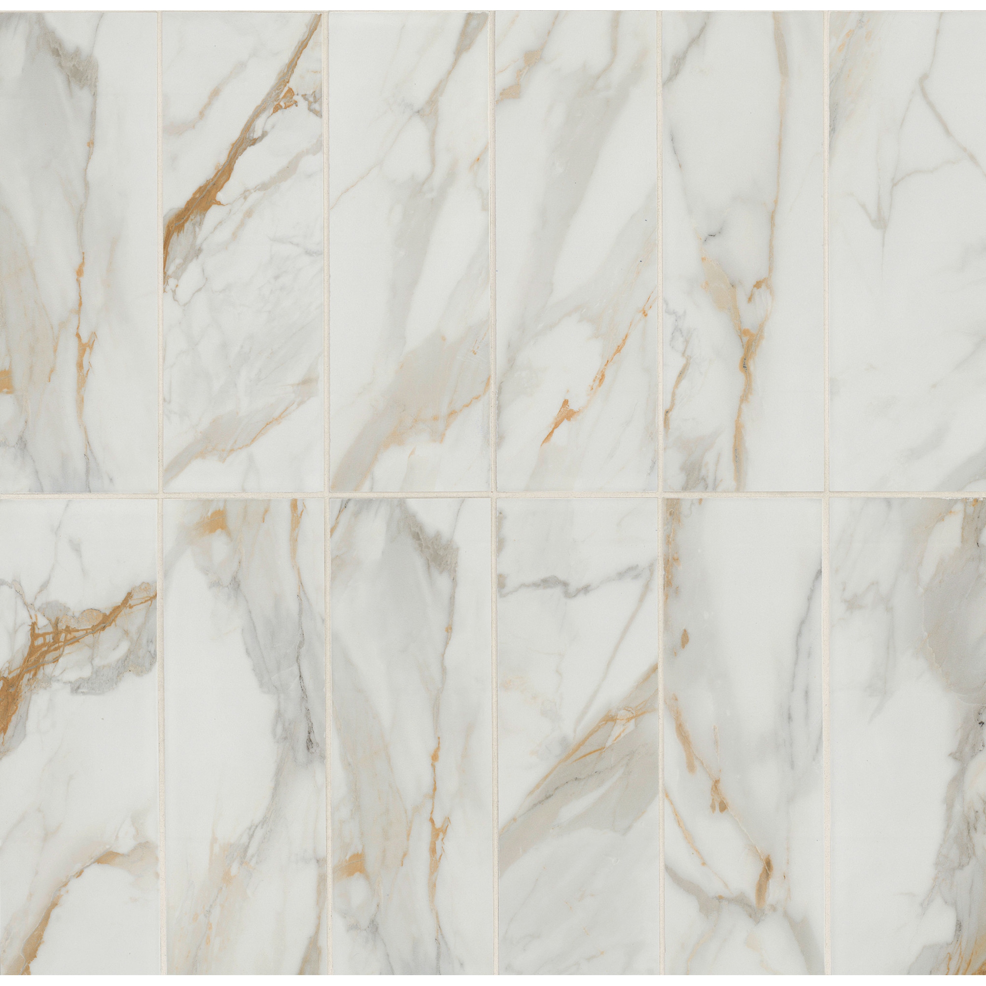 Ackland Calacatta Gold Matte Porcelain Wall Tile - Bed Bath