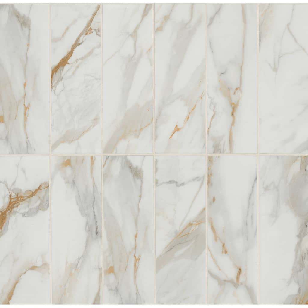 Ackland AKM-P-4X12TLM-CA 4" x 12" Porcelain Wall Tile - Matte Visual -