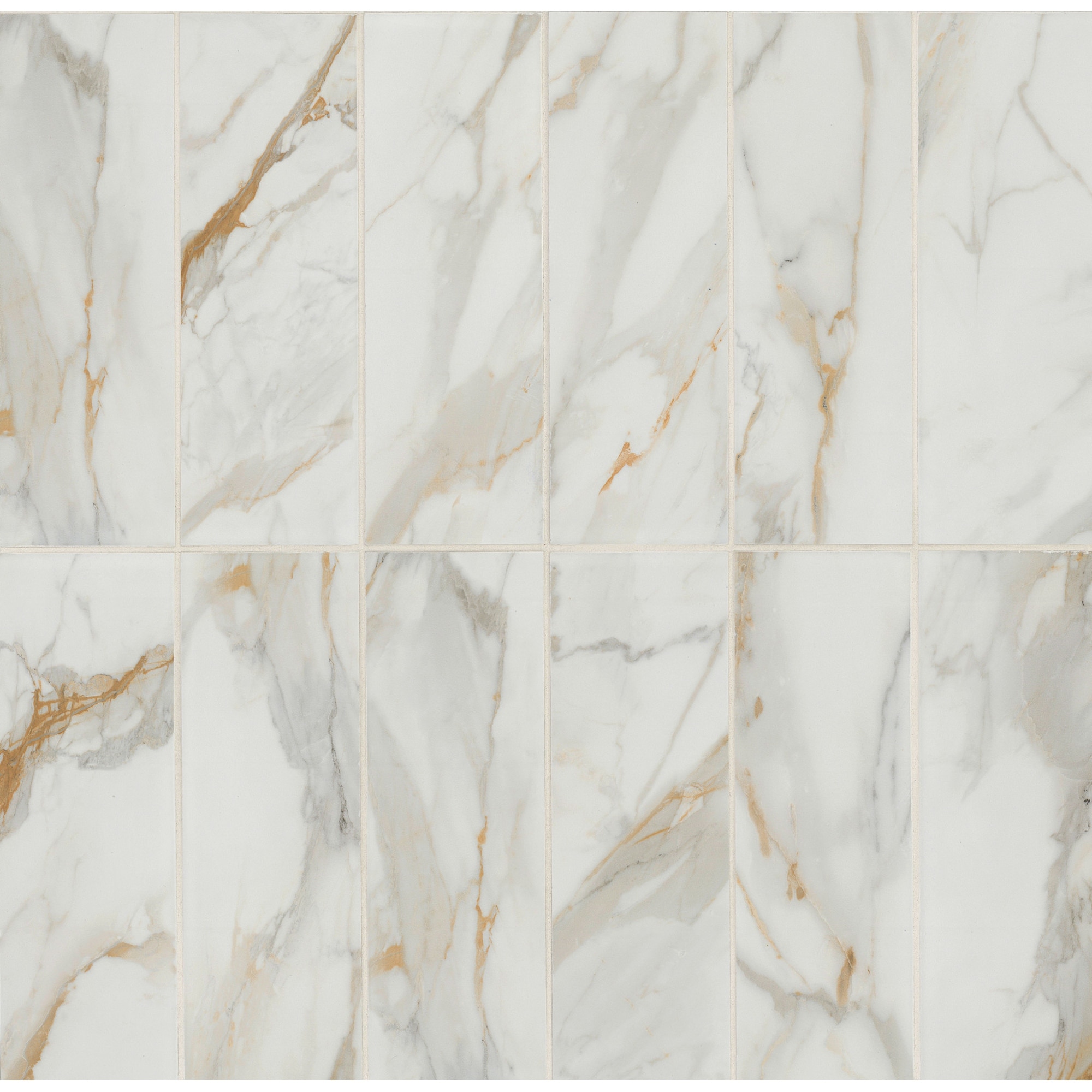 Ackland AKM-P-4X12TLM-CA 4" x 12" Porcelain Wall Tile - Matte Visual -