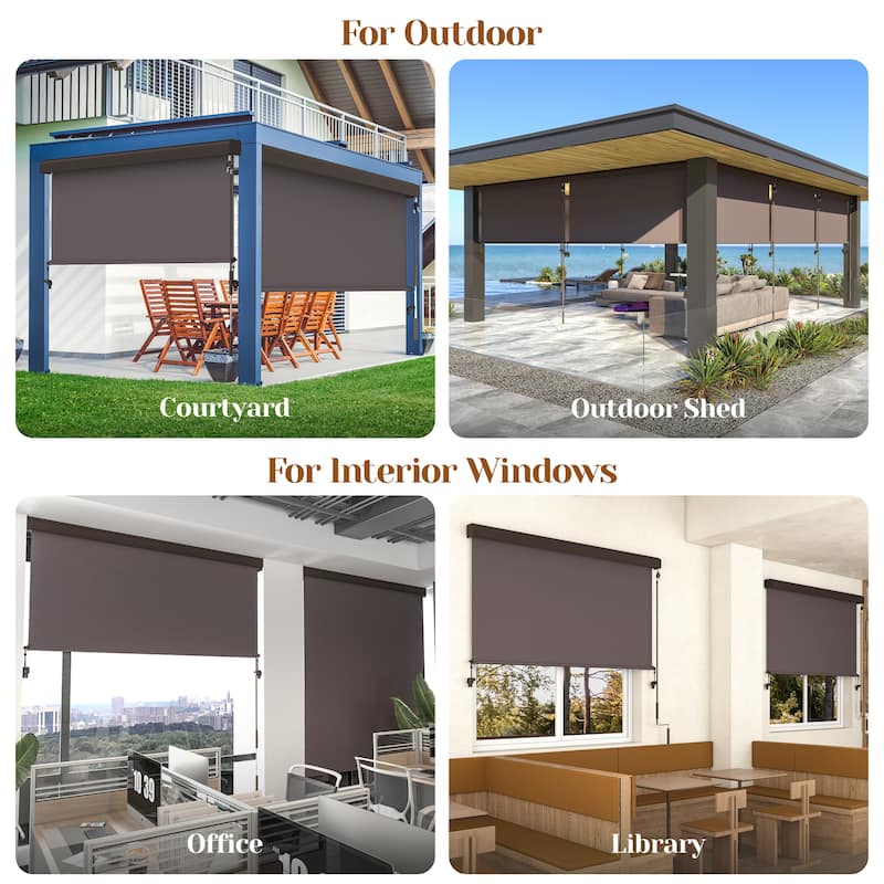 6' x 8' Outdoor Roller Shades