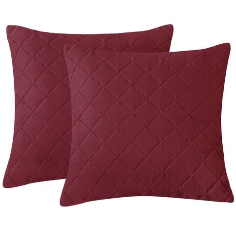 Subrtex Throw Pillow Simple Square Covers,2pcs