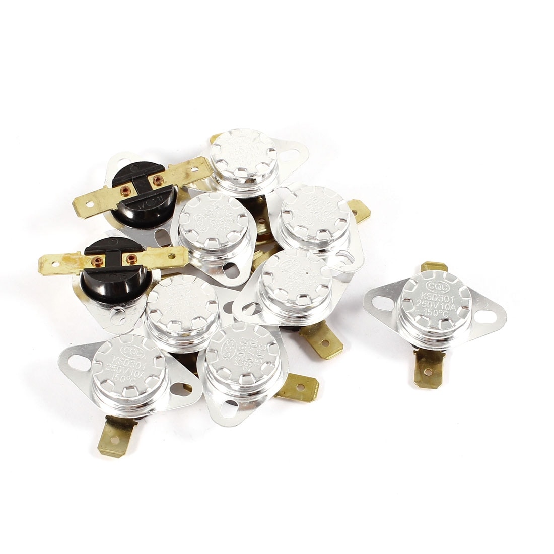 KSD301 Normal Close 10A 10x Temperature Controlled Switch Thermostat 135°C N.C