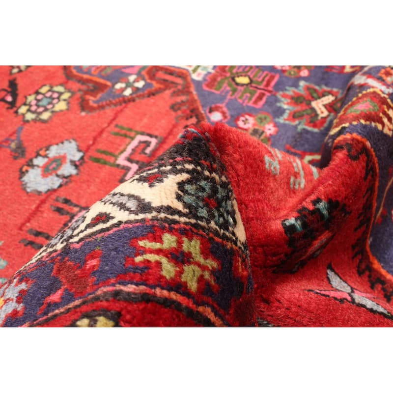 ECARPETGALLERY Hand-knotted Andelz Red Wool Rug - 3'11 x 6'4